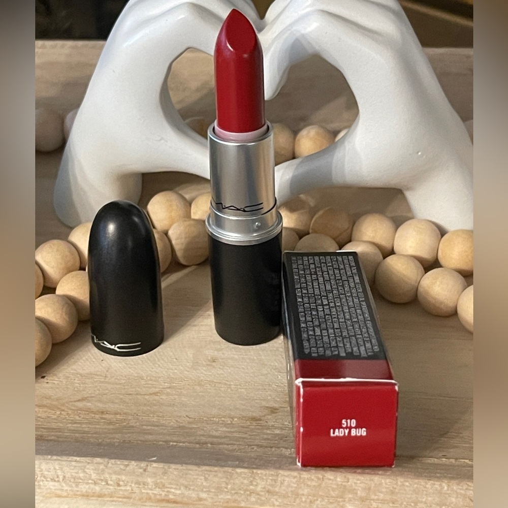 M.A.C COSMETICS Lustre Lipstick In Lady Bug(Red) - Picture 10 of 14